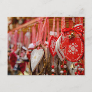 France, Alsace, Colmar. Christmas Market Holiday Postcard