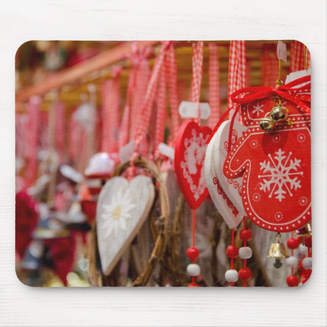 France, Alsace, Colmar. Christmas Market Mouse Mat (Front)