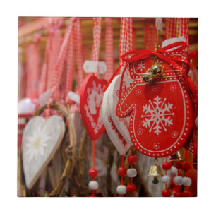 France, Alsace, Colmar. Christmas Market Tile