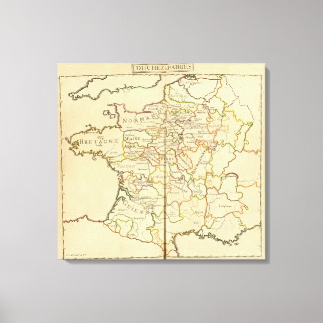 France and Boundaries Canvas Print (Front)