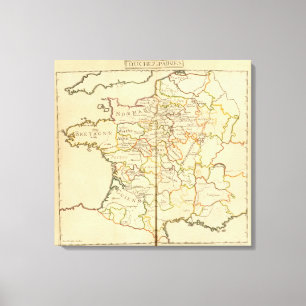 France and Boundaries Canvas Print