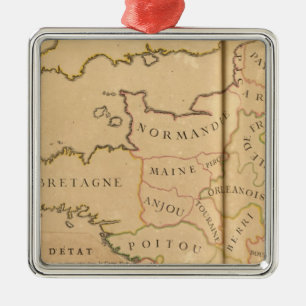 France and Departments Metal Tree Decoration