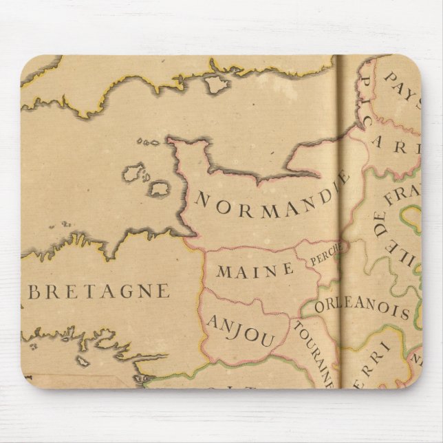France and Departments Mouse Mat (Front)