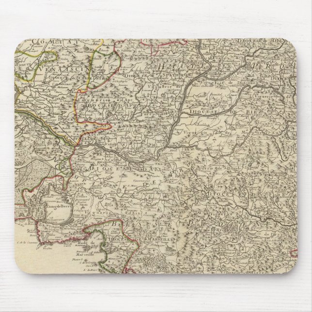 France and Europe Mouse Mat (Front)