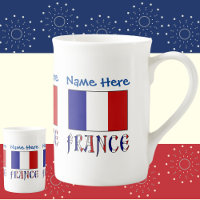 France and French Flag Blue Personalisation 