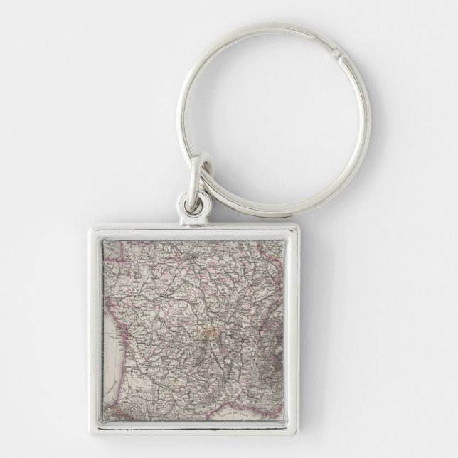 France and Switzerland Key Ring (Front)