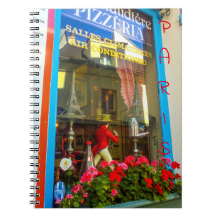 France Architecture Cityscape Street Restaurant Notebook