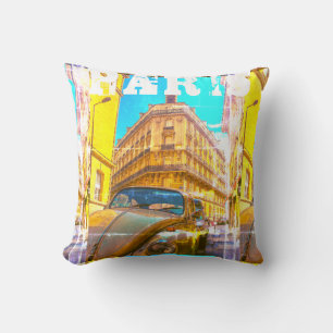 France Architecture French Street Old Car Paris Cushion