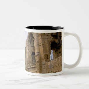 France, Arles, Provence, Roman amphitheatre Two-Tone Coffee Mug