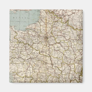 France Atlas Map Magnet
