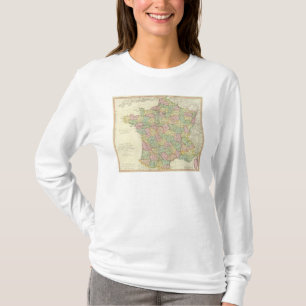 France Atlas Map with Bishops T-Shirt