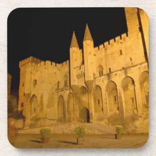 France, Avignon, Provence, Papal Palace at night Coaster