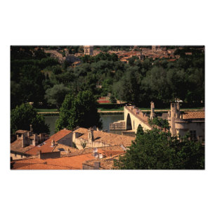 France, Avignon, Provence. Pont St, Benezet. Photo Print
