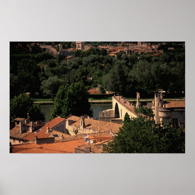 France, Avignon, Provence. Pont St, Benezet. Poster (Front)