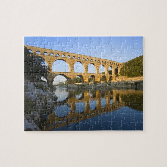 France, Avignon. The Pont du Gard Roman aqueduct Jigsaw Puzzle (Horizontal)