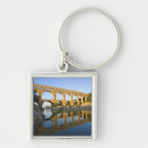 France, Avignon. The Pont du Gard Roman aqueduct Key Ring