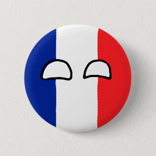 France Ball 6 Cm Round Badge