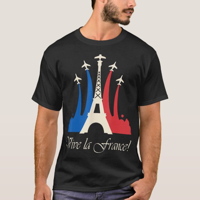 France Bastille Day National Day T-Shirt (Front)