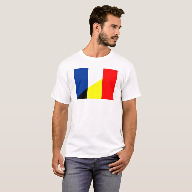 france belgium flag country symbol flag T-Shirt (Front Full)
