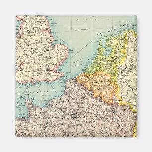 France, Belgium & Holland political Magnet