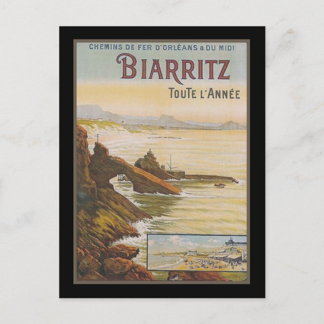 France Biarritz Postcard (Front)