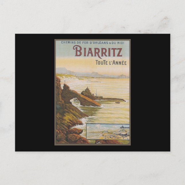 France Biarritz Postcard (Front)