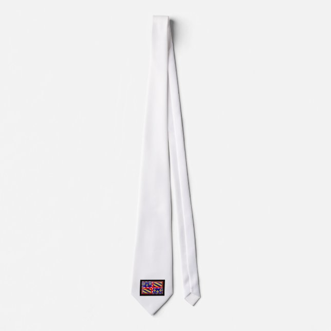 France-Bourgogne Flag Tie (Front)