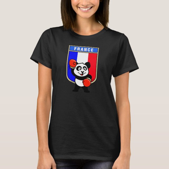 France Boxing Panda T-Shirt (Front)
