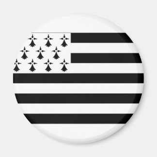 France Brittany Flag Magnet