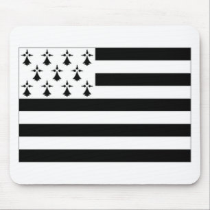 France Brittany Flag Mouse Mat