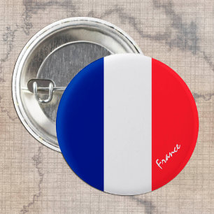 France button, patriotic French Flag fashion 3 Cm Round Badge