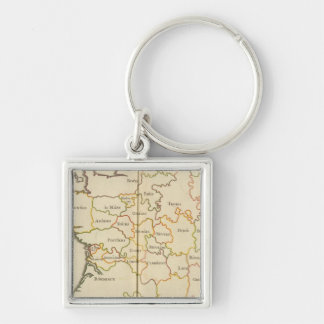 France Capitals Key Ring