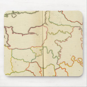 France Capitals Outlines Mouse Mat