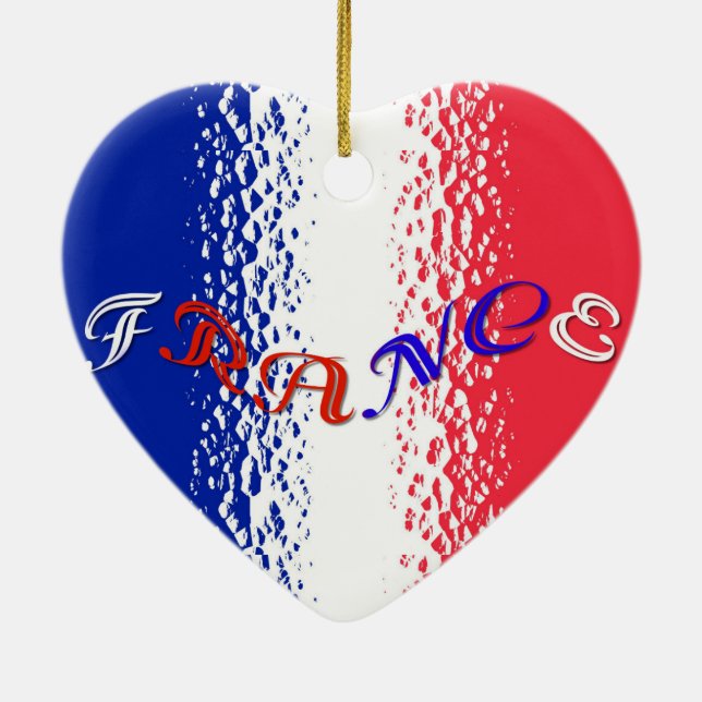 France Ceramic Ornament (Back)