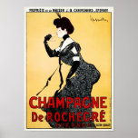 France CHAMPAGNE De ROCHEGRE Leonetto Cappiello Ad Poster<br><div class="desc">Restored! High resolution reproduction,  Photoshop sharpened for crisp prints,  digital retouched and restored for tears,  smudges,  and missing elements. France CHAMPAGNE De ROCHEGRE Leonetto Cappiello Advertising Poster.</div>