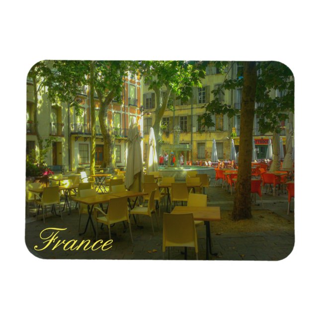 France Cityscape Cafe Restaurant Architecture Magnet (Horizontal)