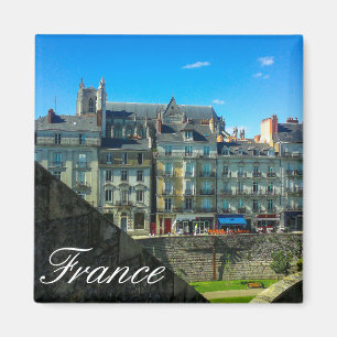 France Cityscape Street Buildings View Magnet