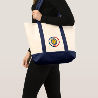 France Coat of Arms Circle Shape Tote Bag