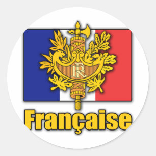France Coat of Arms Classic Round Sticker