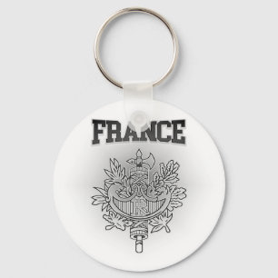 France Coat of Arms Key Ring