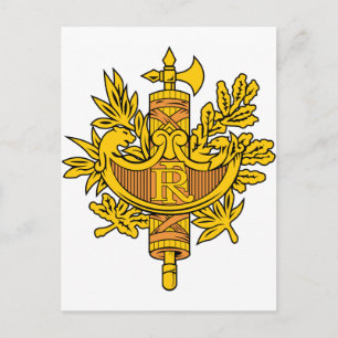 France Coat Of Arms Postcard