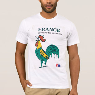 France cockerel vintage travel poster T-Shirt