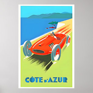 France-Cote D Azur Travel Poster