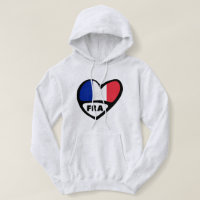 France Country Code Flag Heart, FRA