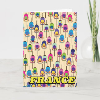 France cycling travel poster holiday card