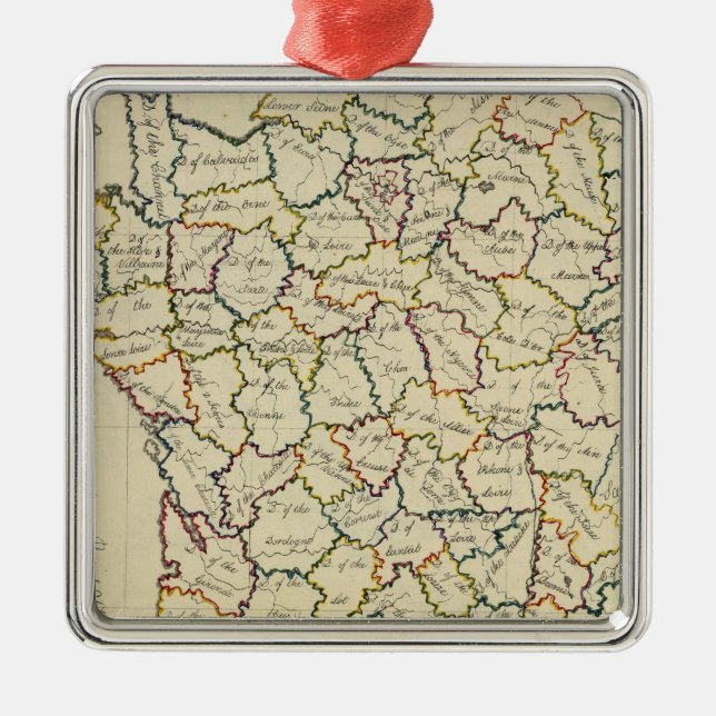 France departments metal tree decoration (Front)