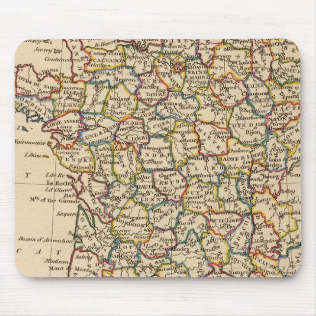France, Departments Mouse Mat (Front)