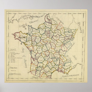 France departments poster