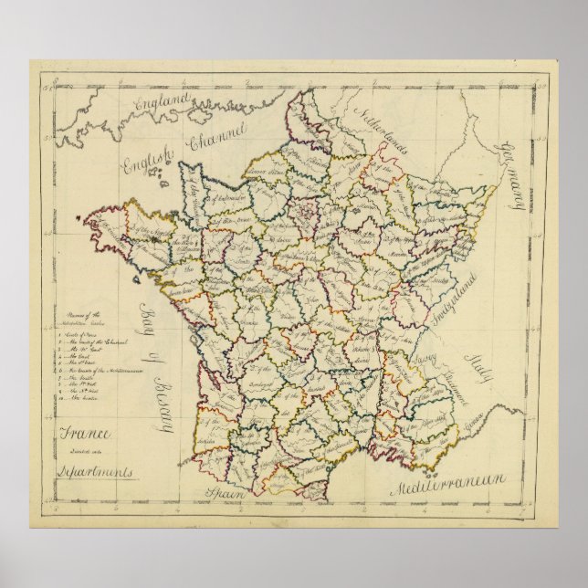 France departments poster (Front)