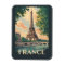 France Eiffel Tower Travel Art Vintage